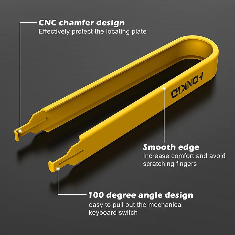 HONKID Switch Puller,Stainless Steel Key Remover for Replacement Mechanical Gaming Keyboard Switches - Image 3